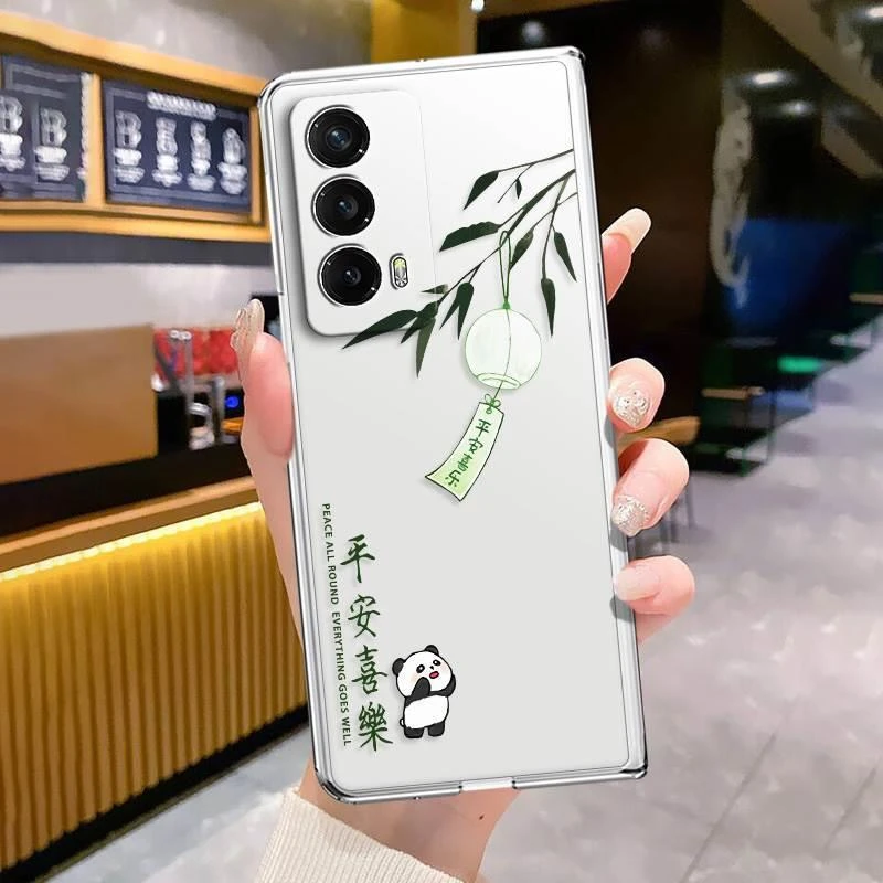 平安喜乐适用于荣耀MagicVS2手机壳2024新款卡通VPurse熊猫V2至臻