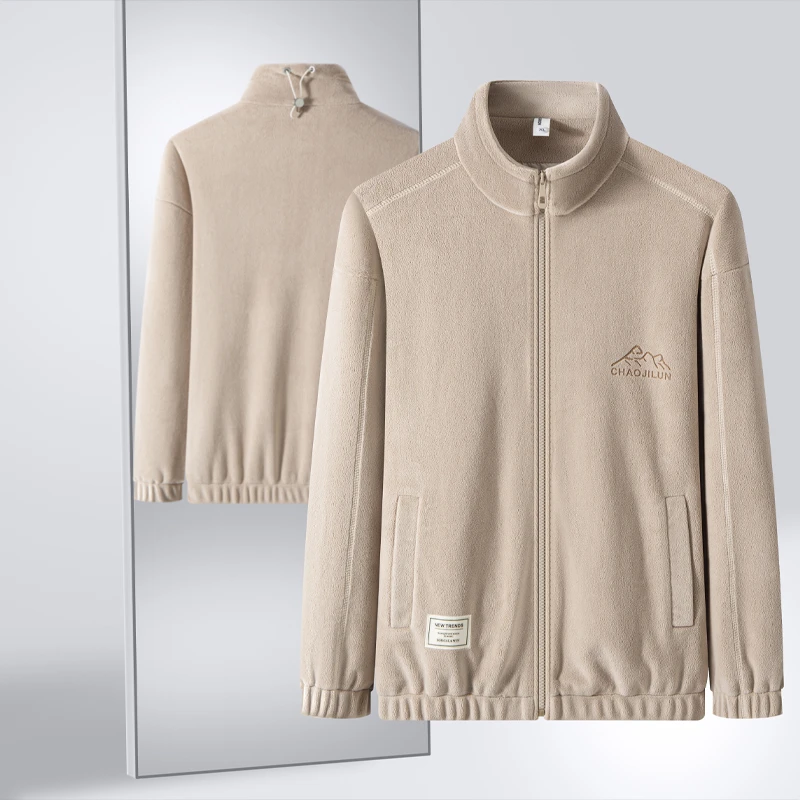 培蒙6新专柜正品男士奥粒绒夹克保暖休闲外套带内里抓绒衣外套