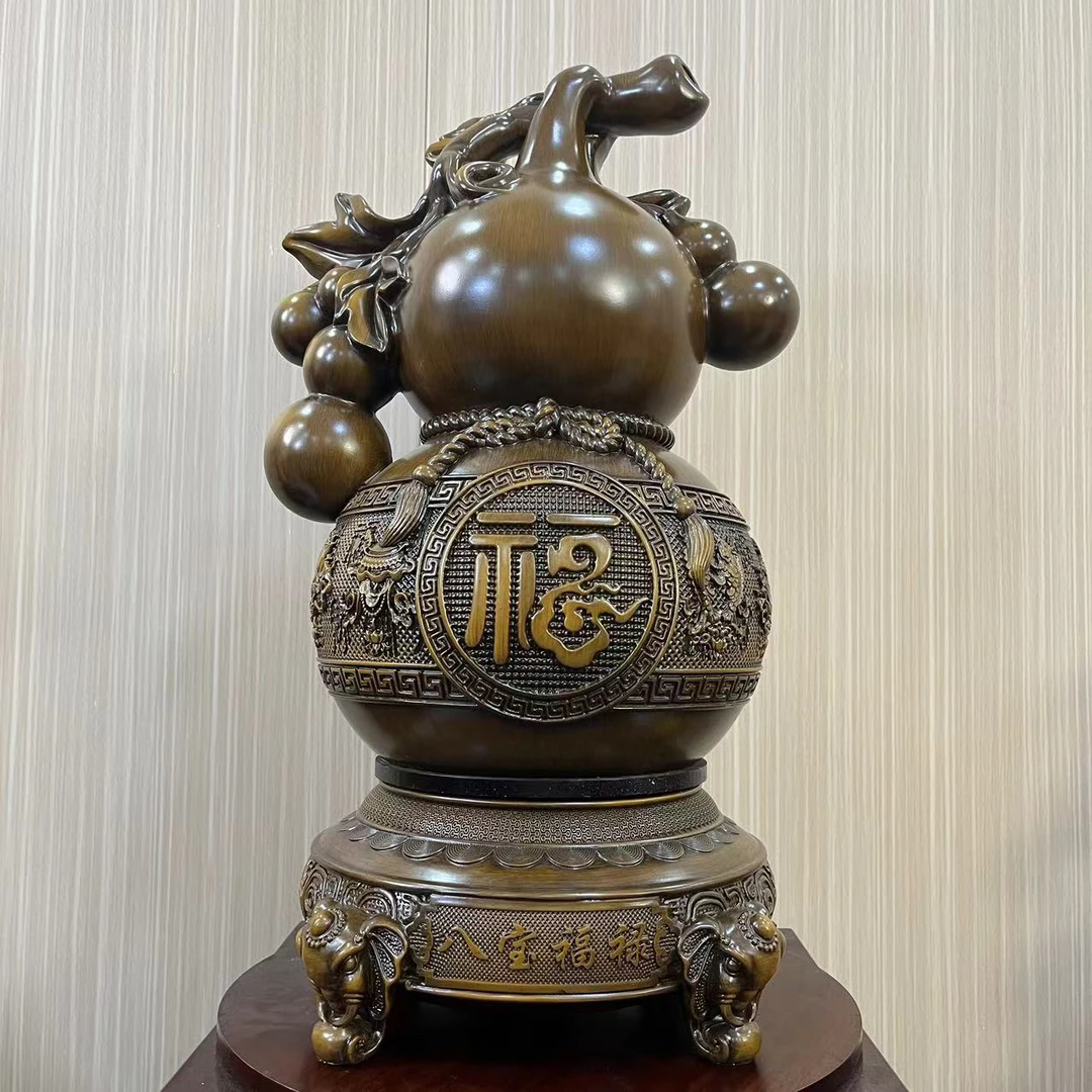 福禄如意旋转八宝葫芦摆件 F（长约26高约42）