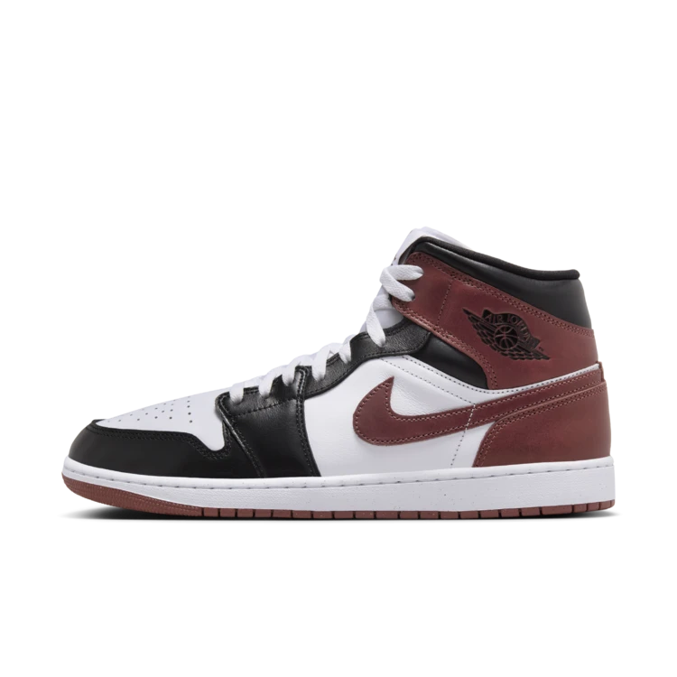 NIKE耐克AJ1男子DNA黑白红中帮复古运动鞋HF3216-102