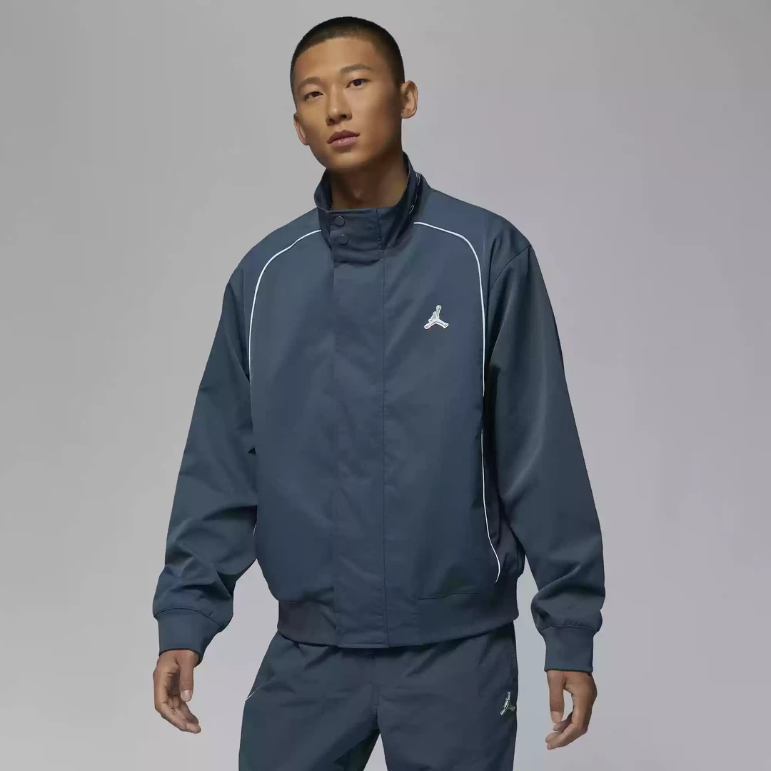 NIKE耐克JORDAN 男子深海蓝梭织夹克HQ4887-478
