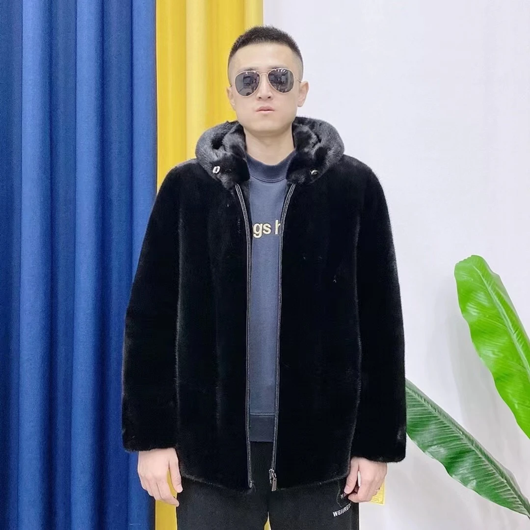 2025-经典男款水貂皮大衣