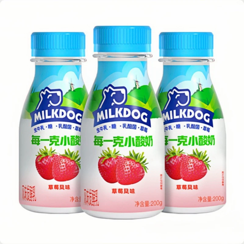 COSTC开市客每一克经典原味草莓味小酸奶200g*12瓶早餐风味发酵乳