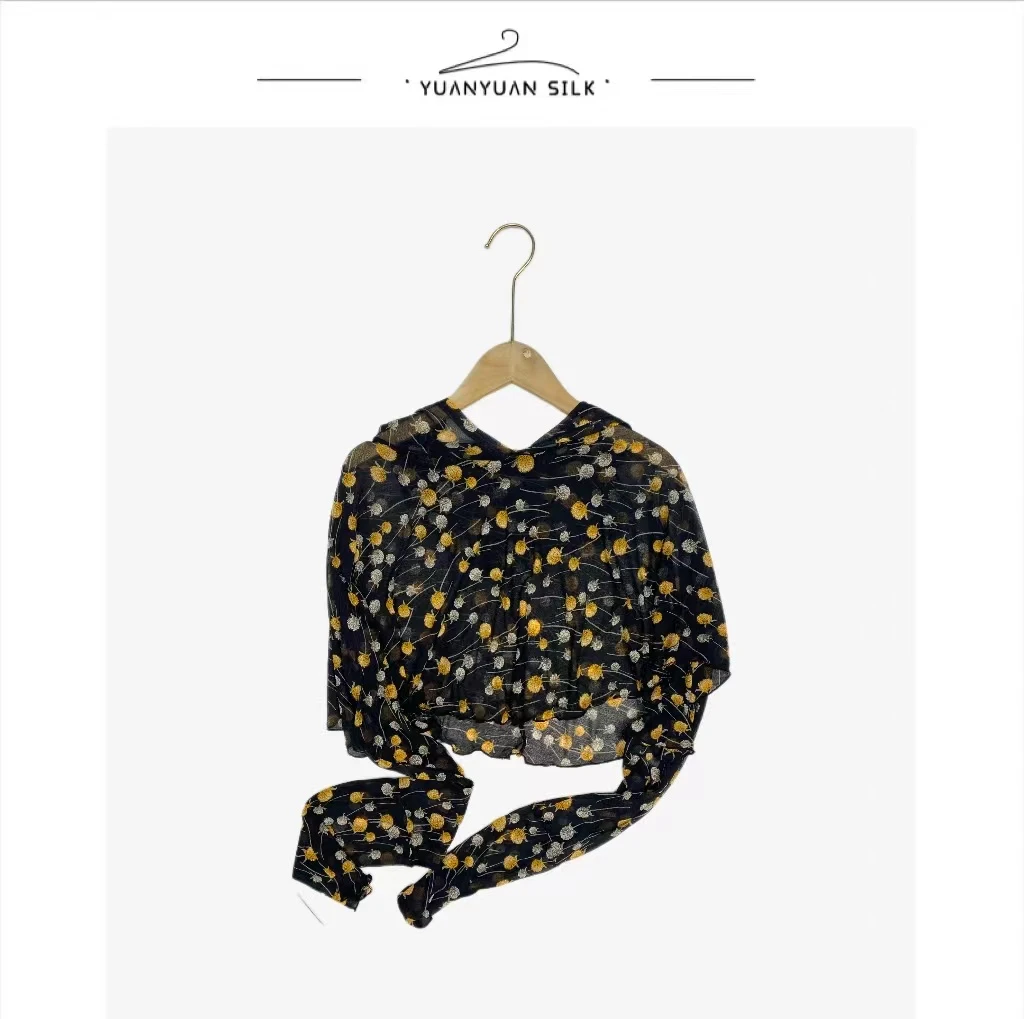 CC 夏季新款桑蚕丝潮流透气连帽防晒衣c73