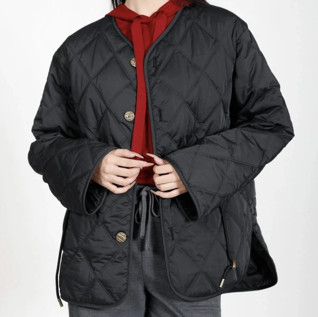 GIRDEAR/哥弟【商场同款】1400648新雪丽棉服菱格中款外套
