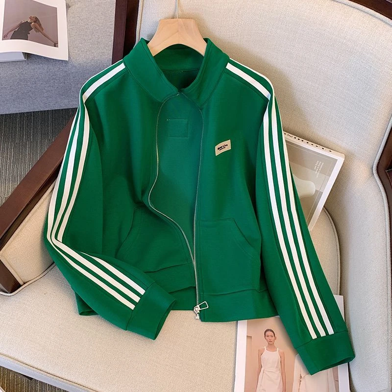 早春季2024新款春秋爆款立领棒球服外套女短款休闲运动服夹克上衣