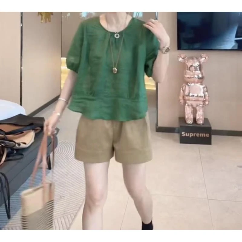 2024春夏新款时尚套装女士洋气显瘦气质百搭款D8912