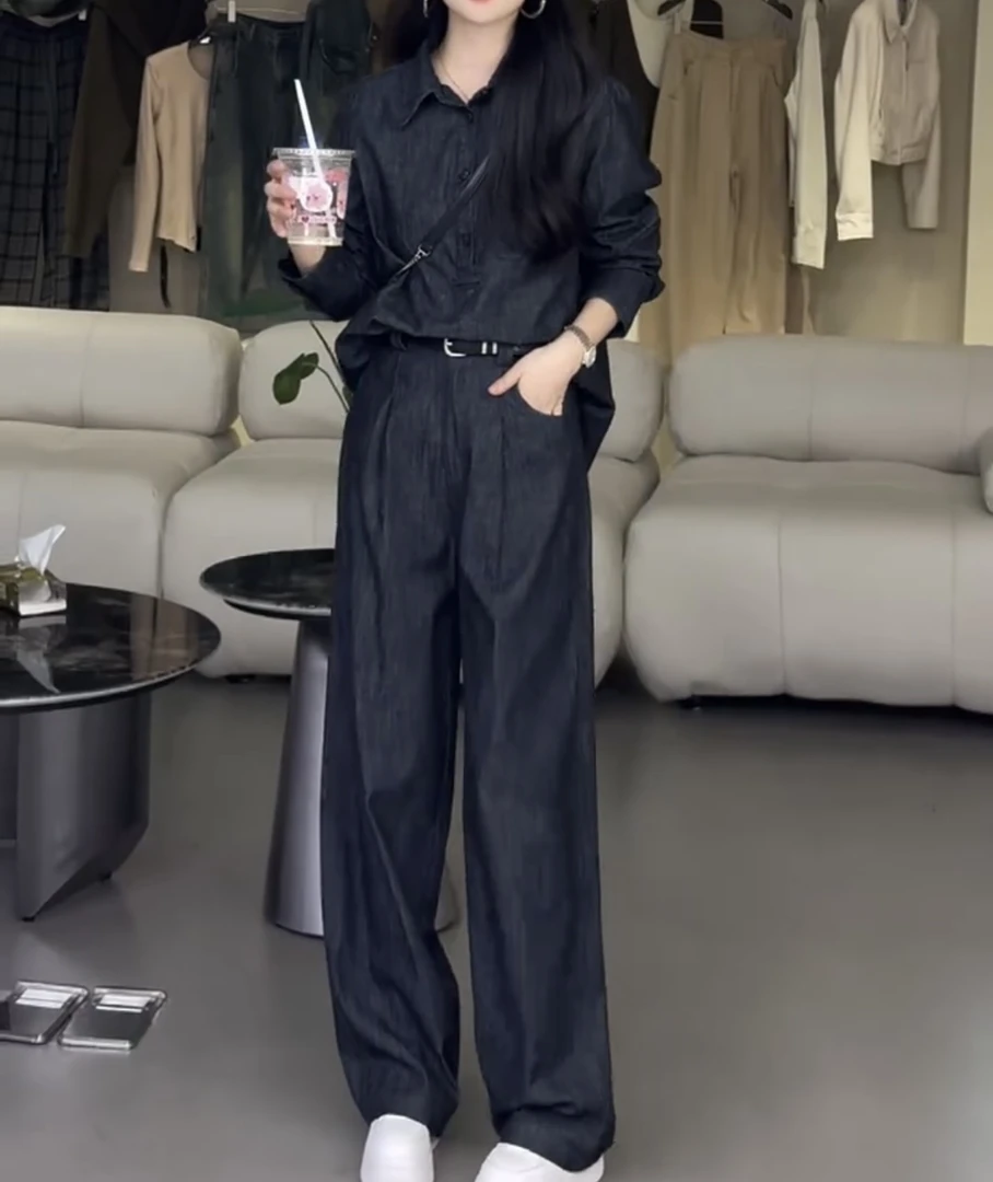 2024秋季新款时尚套装女士洋气显瘦气质百搭款B1023