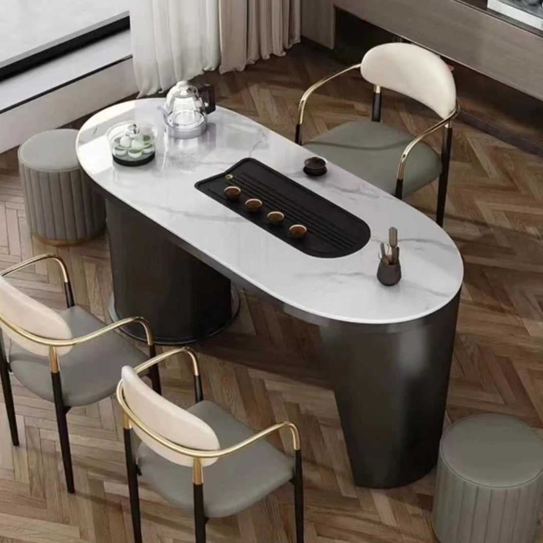 阳台办公室茶台客厅家用简约自动一体式烧水茶台桌茶桌椅泡茶桌