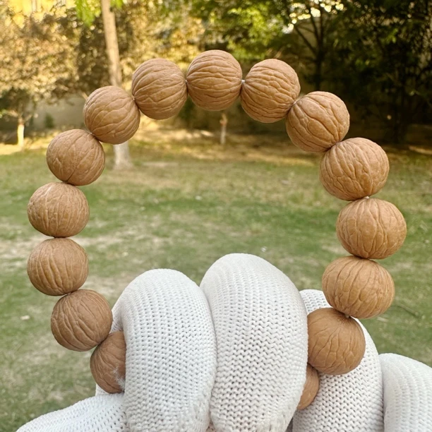 『梵尘文玩』原皮磨盘凤羽★★★猴头核桃