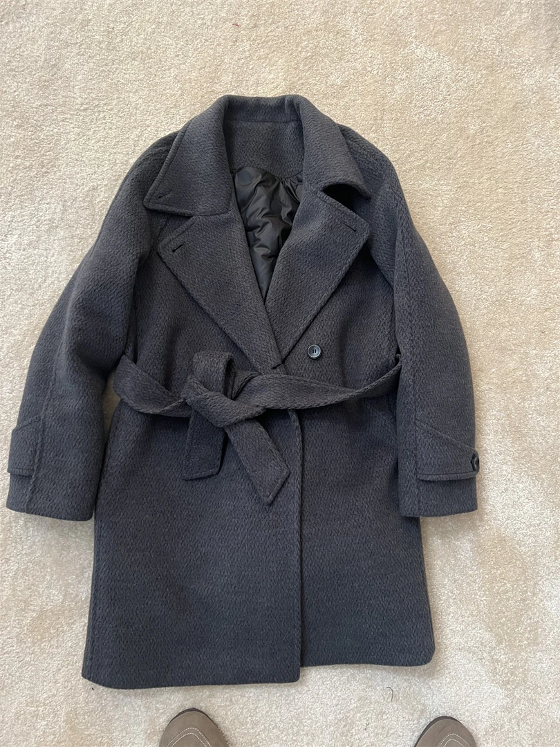 阿黎精选-------中长款腰带大衣