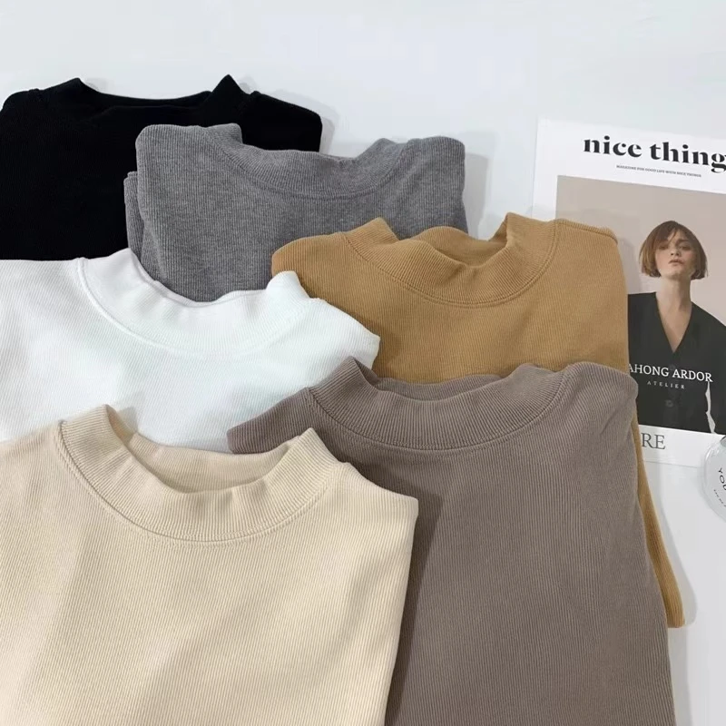 阿黎精选-------巨好穿中领秋冬打底T恤
