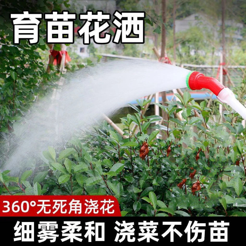 新升级育苗花洒喷头雾化洒水喷枪浇花浇菜塑料喷头4分6分1寸1.2寸