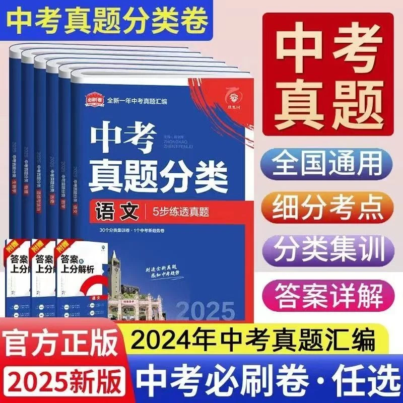 2025版中考必刷卷真题分类集训初三中考必刷题复习资料练习题辅导