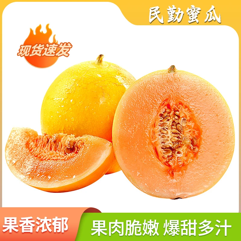【头茬鲜果】甘肃民勤蜜瓜沙漠蜜瓜甜瓜应季水果甄选美味采摘发货