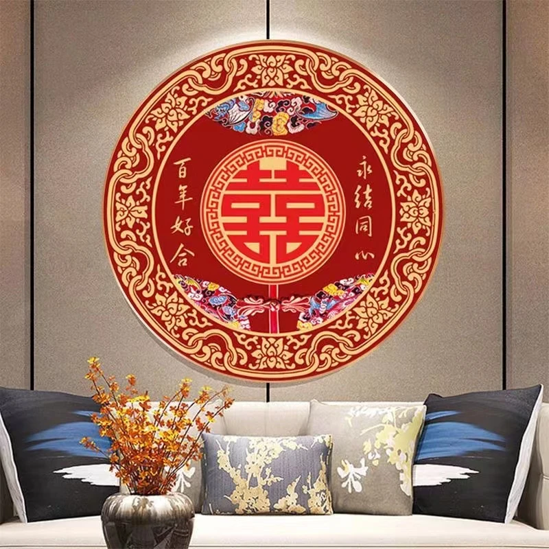 2023新款5D钻石画满钻结婚款客厅卧室十字绣新婚喜庆婚礼系列diy