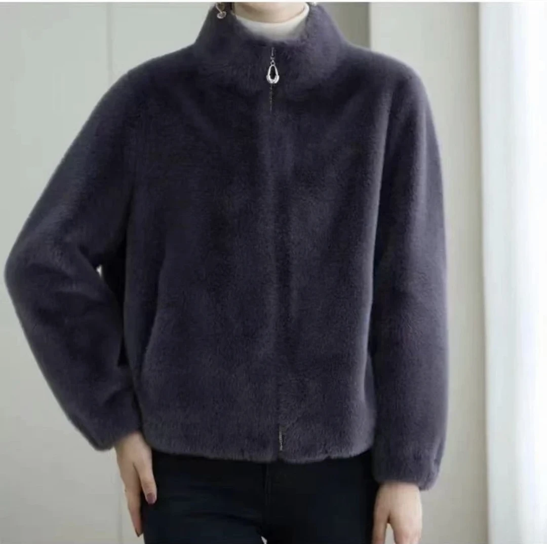 【正品北极貂】貂绒皮毛一体加厚保暖冬季百搭轻奢外套