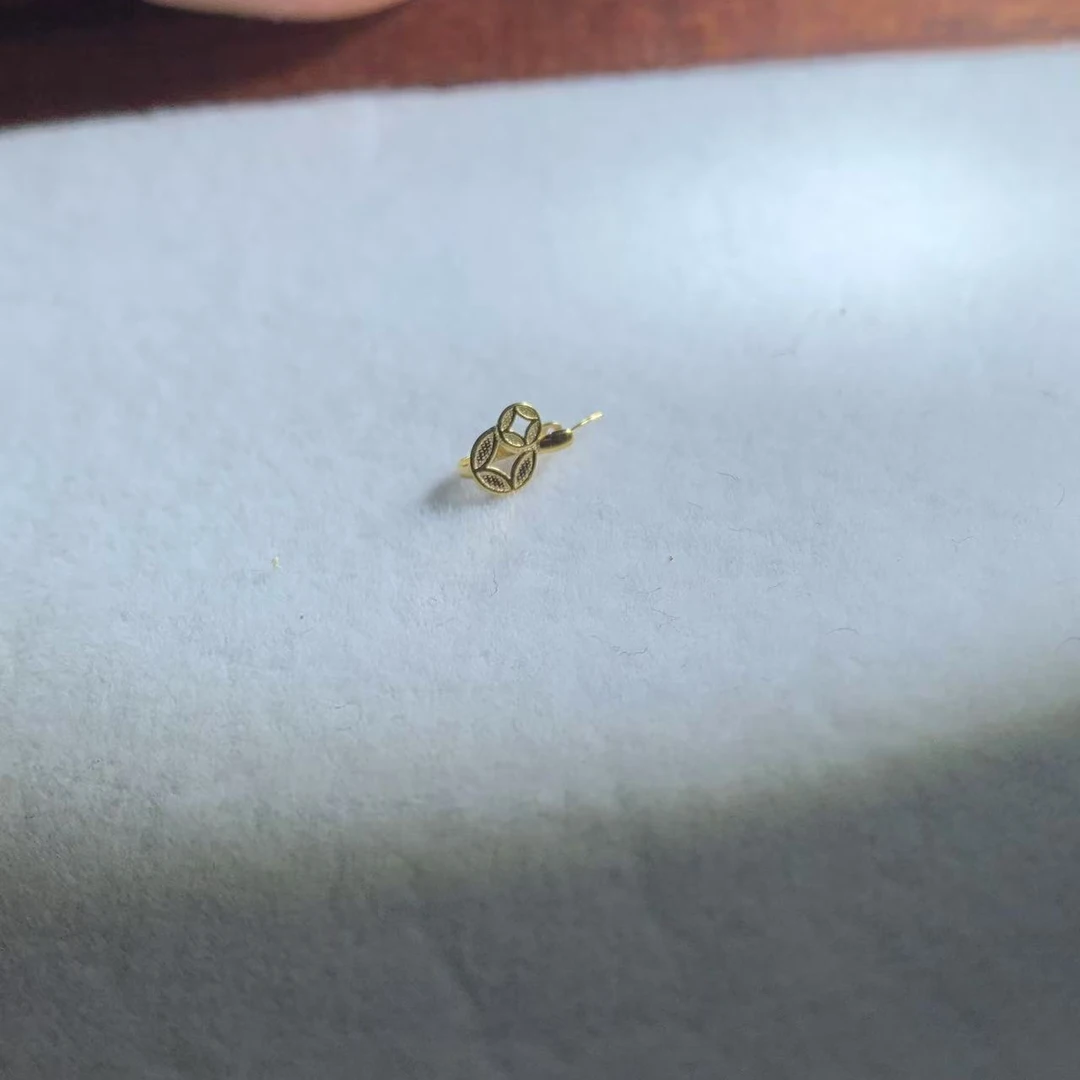 18k金扣头.18K金耳线...有库存.需要联系客服寄回来我们帮您安装.