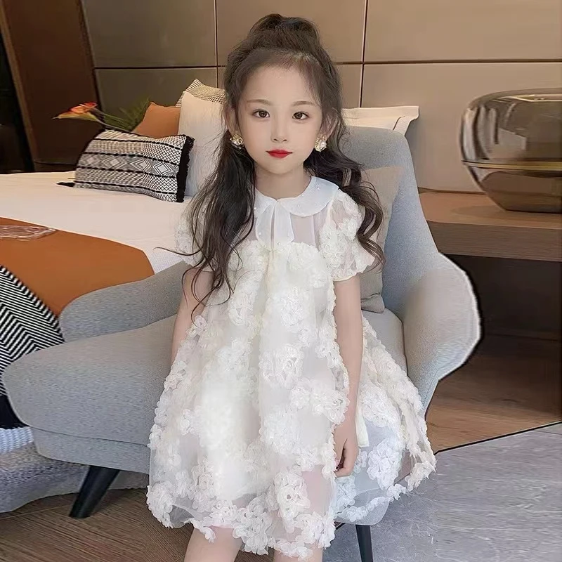 Dany.rabbit女童洋气公主裙2023儿童小女孩宝宝夏季装连衣裙7963