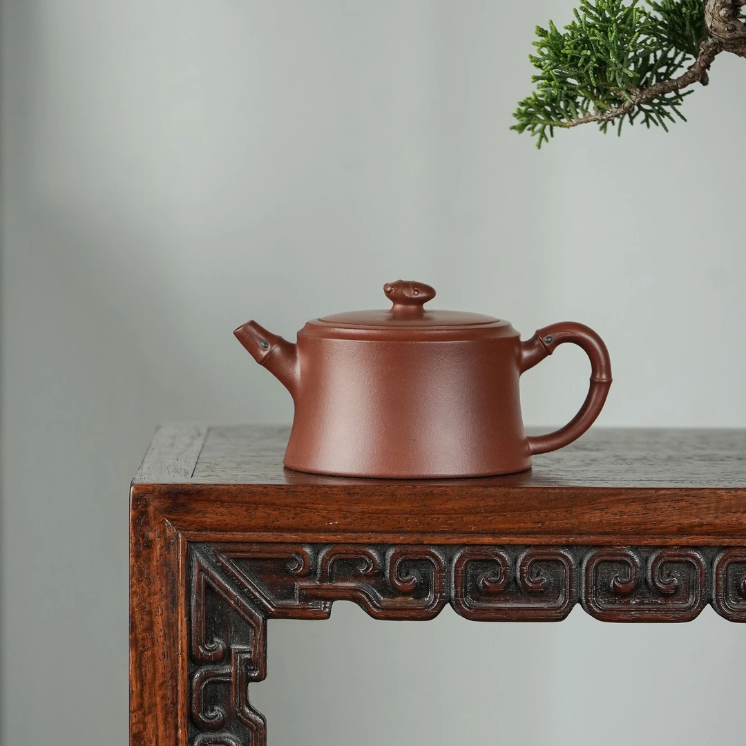 【询】宜兴龙德堂汤亚姣《多智》紫砂壶原矿底槽清手工泡茶壶130cc