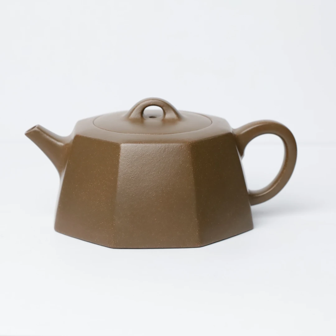 【一口价】龙德堂赖继贤《方井》六方原矿紫砂青段手工泡茶壶约190cc