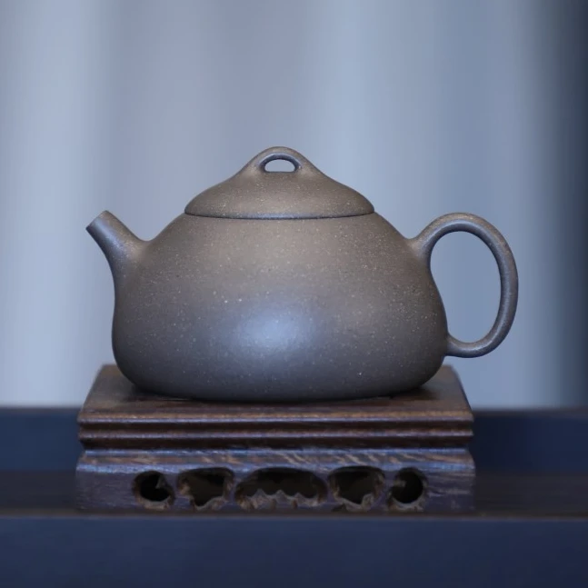 【询】龙德严选江朋《东陵》原矿青段手工泡茶壶大口小容量约150c