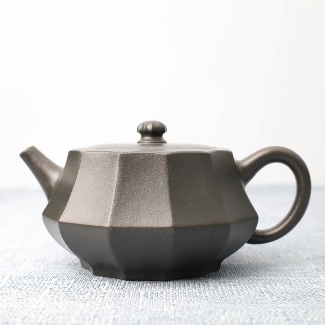 宜兴龙德堂汤宣武《礎碄》原款手工泡茶紫砂壶九龄君子兰 约230cc