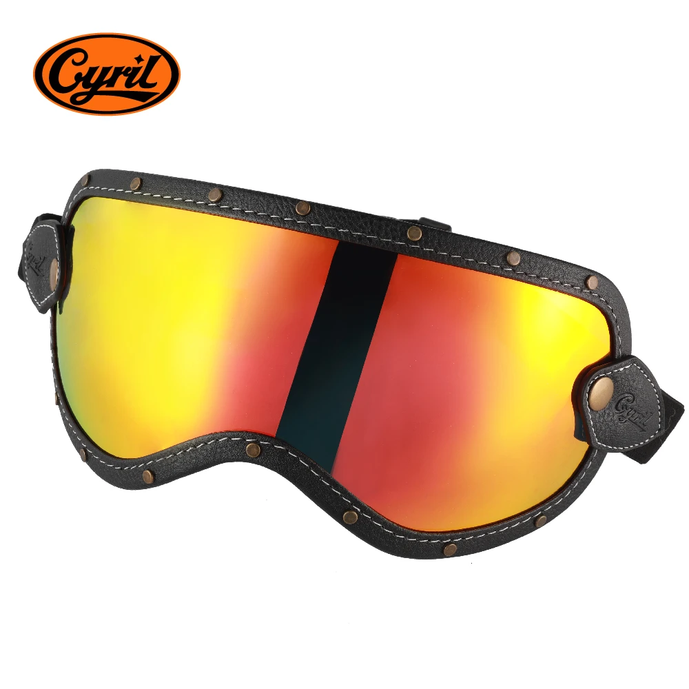 CYRIL赛罗探险家380专用头盔风镜复古摩托车护目镜骑行防风尘眼镜