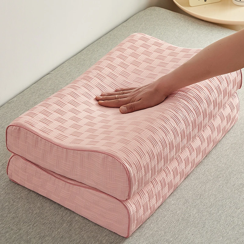 富安娜乳胶枕头家用天然橡胶枕芯记忆单人护颈椎枕助睡眠整头男