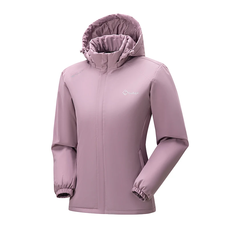 [加棉加厚]秋冬季情侣棉服大码宽松冲锋衣女户外防风休闲保暖外套