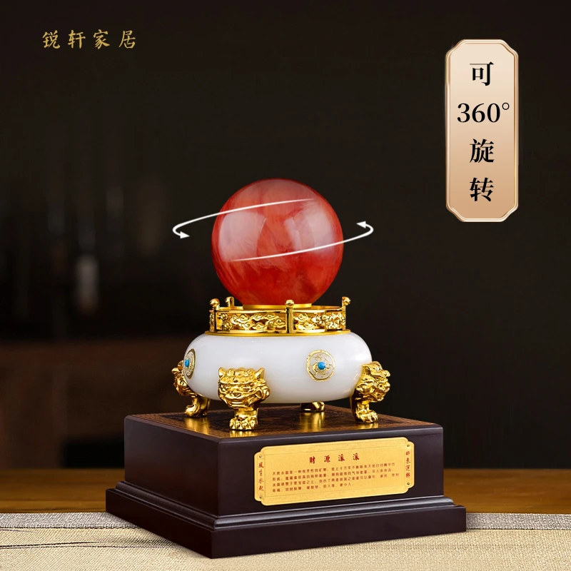 琉璃聚宝盆摆件工艺品开业礼品客厅办公室装饰