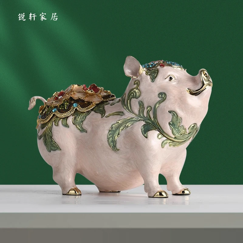 吉祥物摆件十二生肖福气猪装饰品家居客厅酒柜玄关新居生日礼品