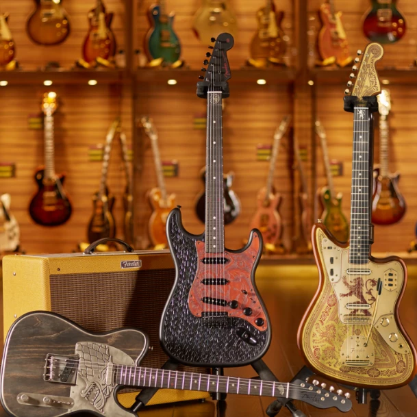 世音琴行Fender MB Ron Thron Master Built电吉他权力的游戏专业