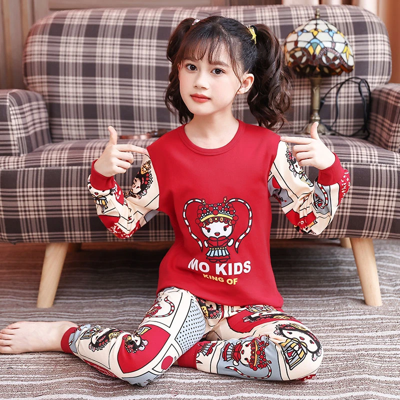 儿童秋衣秋裤套装中大童全棉男童装女童睡衣男孩保暖内衣纯棉宝宝