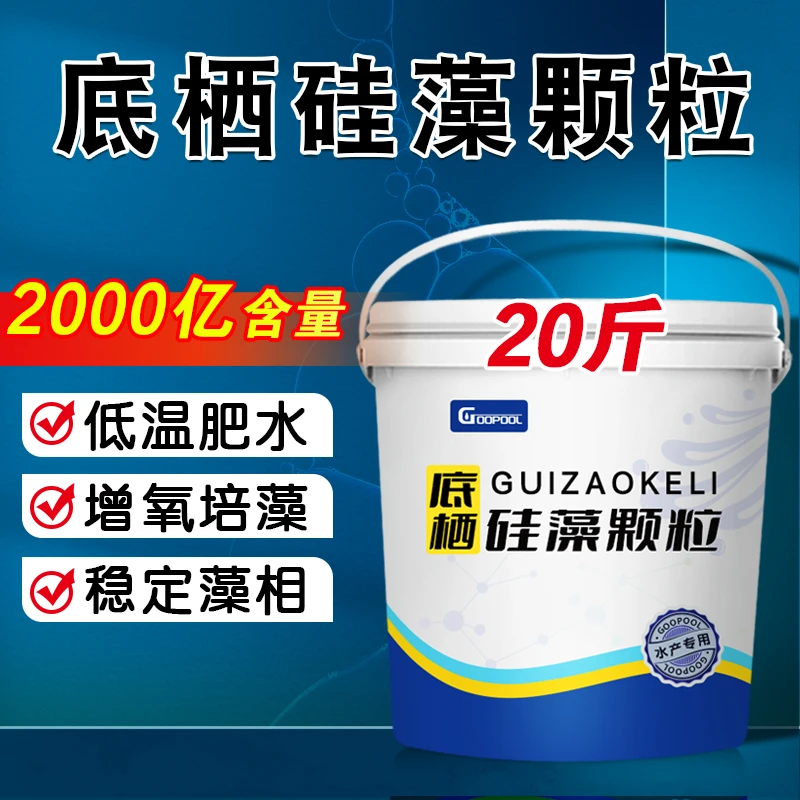 硅藻藻种水产养殖小球藻绿藻硅藻种源鱼虾塘肥水培藻低温肥水用