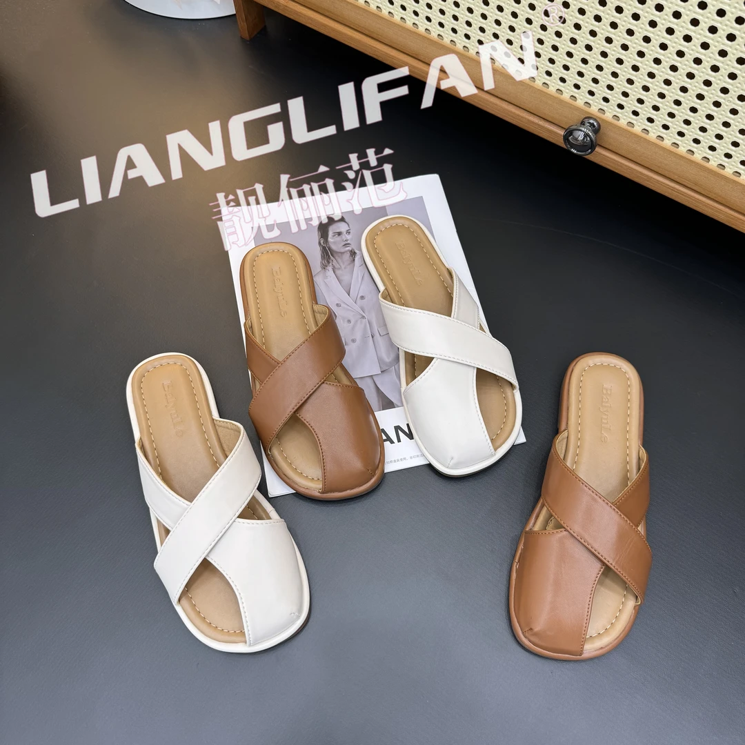 【卡芙琳shoes】 小众设计感  凉拖鞋女外穿夏季网红懒人半包头拖鞋