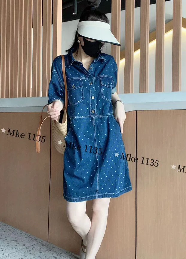 1135夏季新款牛仔连衣裙