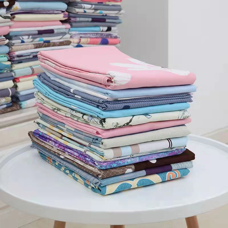 新款纯棉印花生态全棉枕套一对