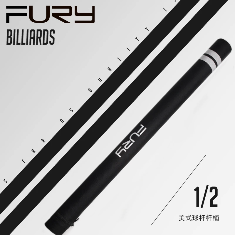 fury威利2孔台球杆包1/2大头九球杆桶黑八桌球杆桶台球用品配件