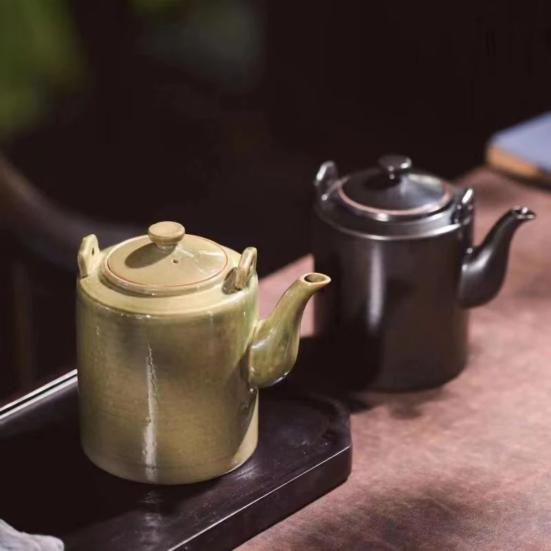 柴房柴烧微瑕提梁壶款式颜色随缘，不支持退换，感谢支持~