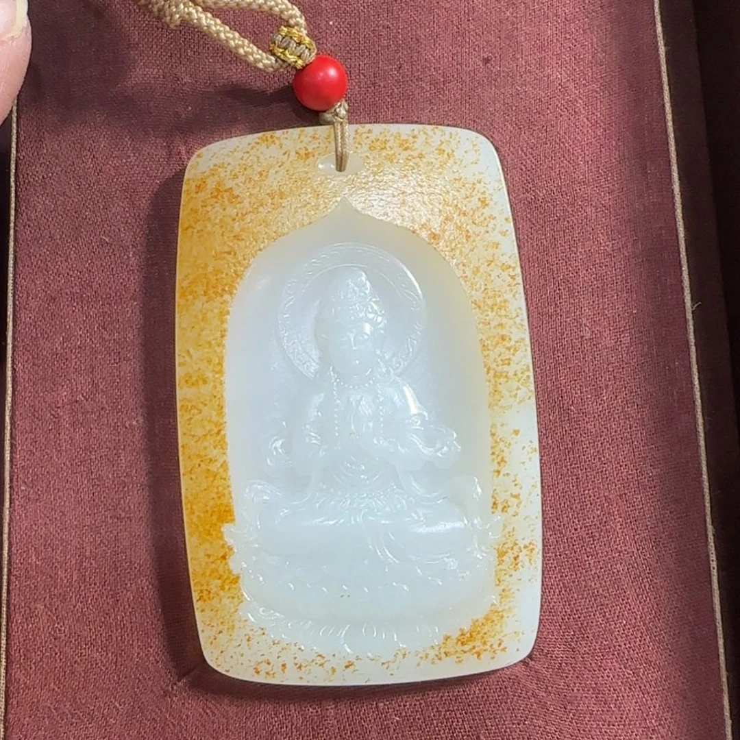 【闪购商品】和田玉挂件未镶嵌玲*哥
