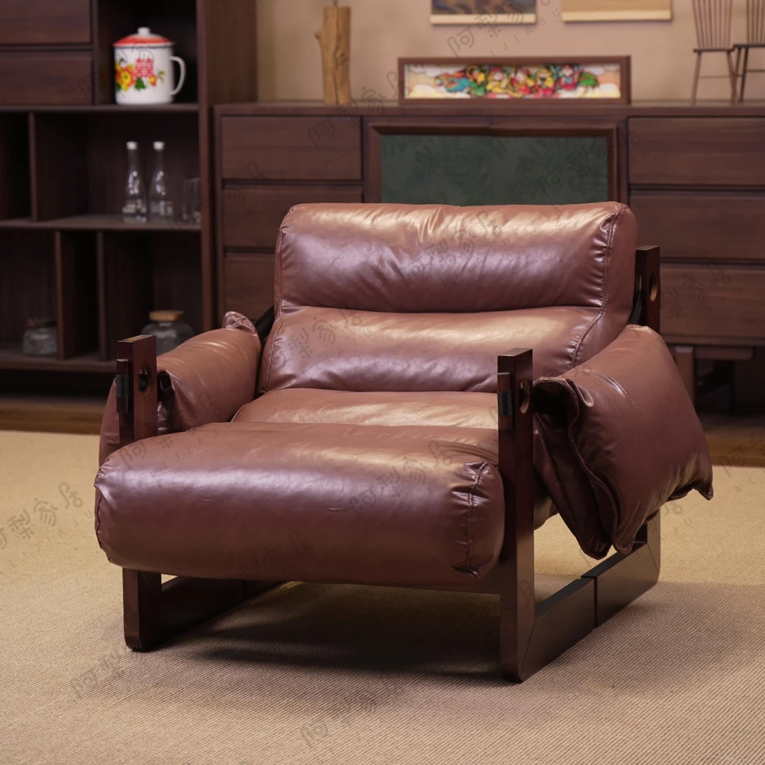 泽西岛懒人沙发休闲沙发椅客厅家用皮艺北欧美式懒人椅