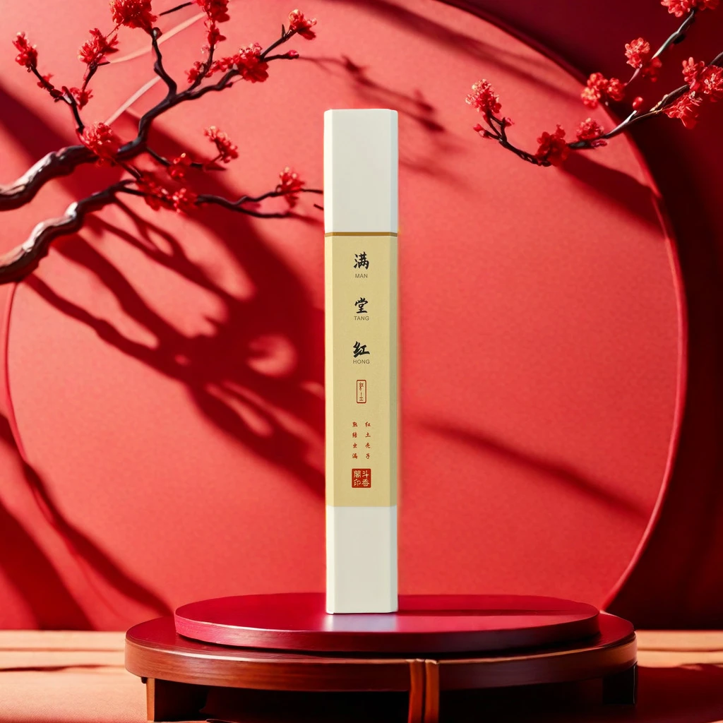 斗香阁【满堂红】熟结红土壳子线香家居香薰