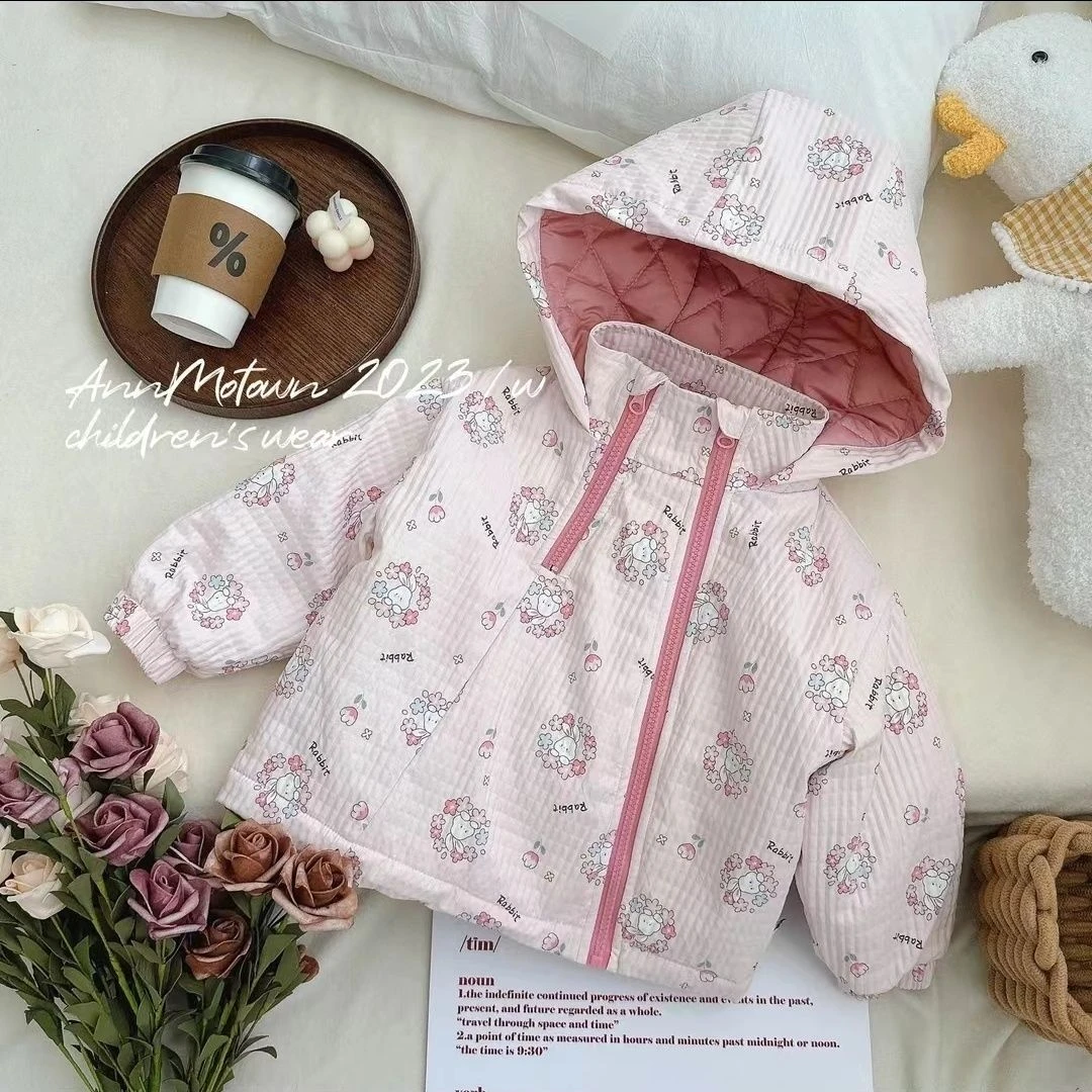 女童冲锋衣ol外套春秋新款儿童外套三合一韩版洋气女宝宝夹棉外套