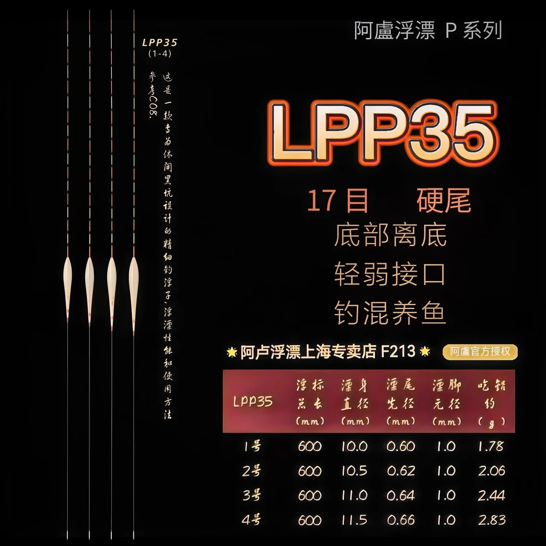 阿卢浮漂LPP35/P35/60cm/抓中下行程中的轻微接口动作/顿口放大