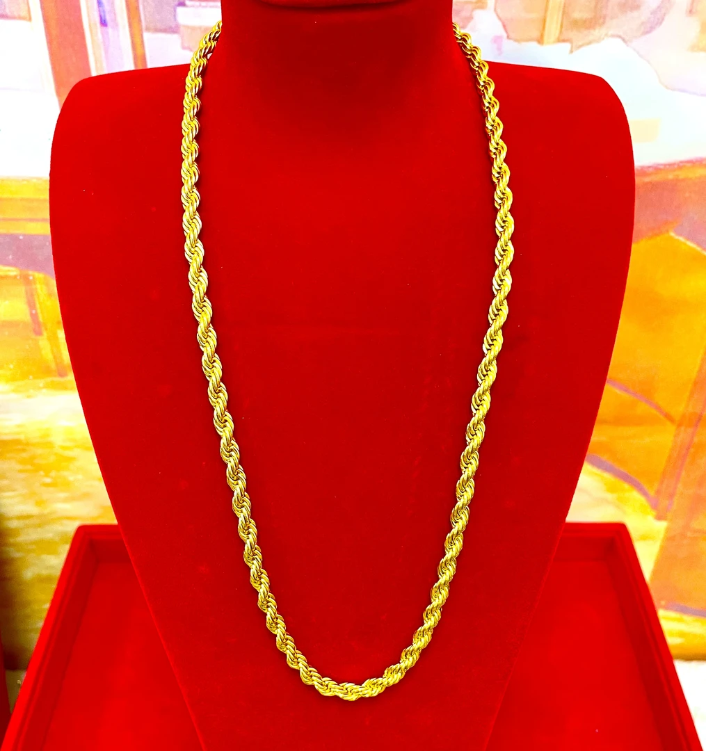 合金项链  2024爆款【麻花项链】不掉色不褪色手工精美时尚大气