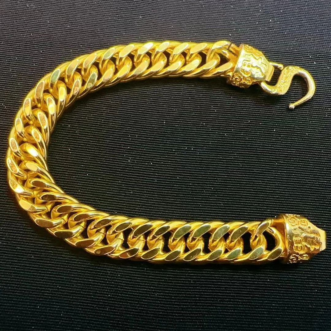 合金手链 2024爆款【老板手链】不掉色不褪色手工精美时尚大气金色