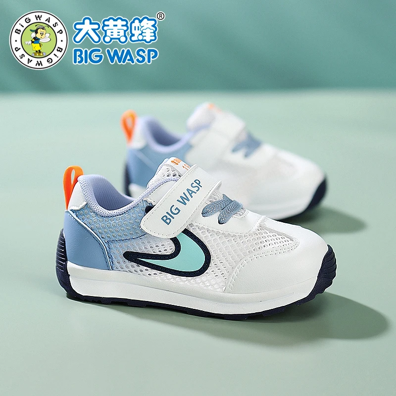 大黄蜂童鞋小童1-3岁男宝宝鞋子机能夏季单网透气儿童3-6岁学步鞋
