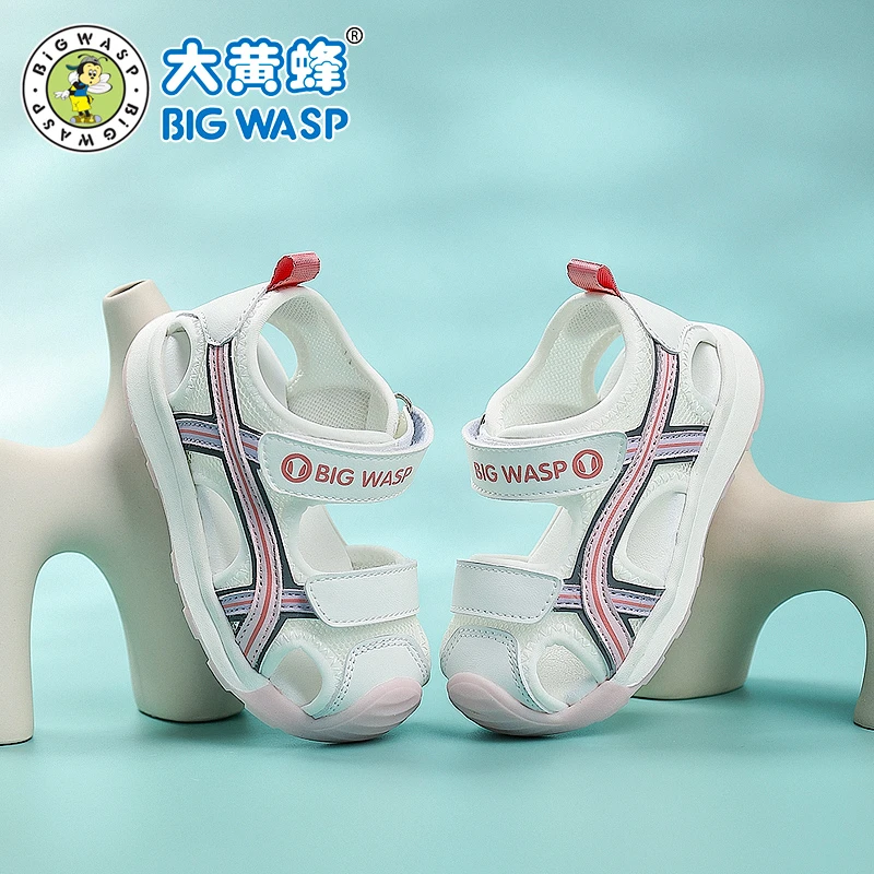 大黄蜂童鞋夏季款婴童软底学步鞋女透气宝宝凉鞋1到3岁机能鞋凉鞋