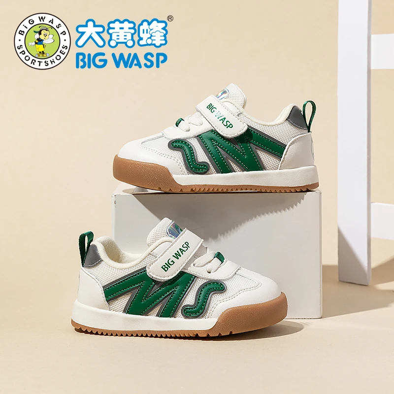 大黄蜂童鞋宝宝鞋子1-6岁男童机能鞋2024春夏网面透气软底稳步鞋